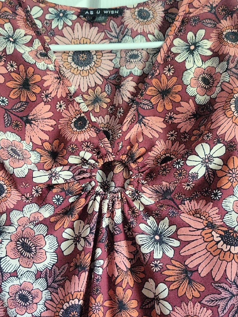 🌸Floral Knot-Front Tunic💐 - Picture 2 of 4